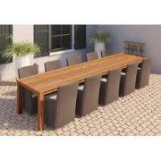 Tuintafel Rustiek teak 400 cm (met extra middenpoot) Tuindeco