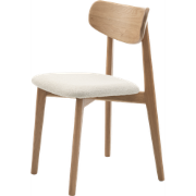 Eline eetkamerstoel bouclé wit