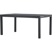 Grace aluminium uitschuifbare tuintafel zwart - 160 tot 240 x 100 cm