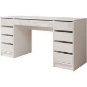 Meubella - Bureau Avio 2 - Wit hoogglans - 154 cm