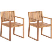 SASSARI II  - Tuinstoel - Lichtbruin - Gecertificeerd acaciahout