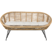 MARATEA - Tuinbank - Lichtbeige - Rotan