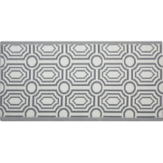 BIDAR - Outdoor kleed - Donkergrijs - 90 x 180 cm - Polypropyleen