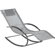 CARANO II - Strandstoel - Lichtgrijs - Staal