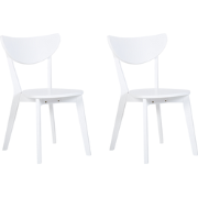 ROXBY - Eetkamerstoel - Wit - MDF