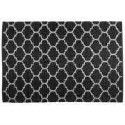 ALADANA - Outdoor kleed - Zwart - 140 x 200 cm - PVC