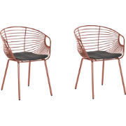 HOBACK - Eetkamerstoel - Koper - Metaal