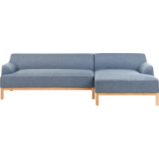 SOSJO - Hoekbank - Blauw - Linkszijdig - Polyester