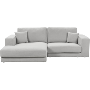 LOFOTEN - Driezitsbank - Lichtgrijs - Rechtszijdig - Polyester