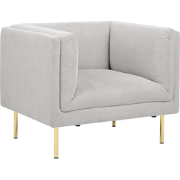 MOEN - Fauteuil - Lichtgrijs - Stof