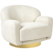 LEJRE - Fauteuil - Lichtbeige - Polyester