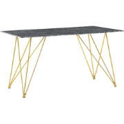 KENTON - Eettafel - Wit - 80 x 140 cm - Veiligheidsglas