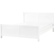 CHAMPAGNAT - Tweepersoonsbed - Wit - 180 x 200 cm - Rubberhout