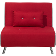 FARRIS  - Slaapbank 1-zit - Rood - Polyester