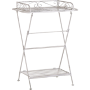 ANCUD  - Tuintafel - Wit - 53 x 40 cm - IJzer