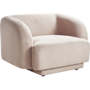 SKJANES - Fauteuil - Taupe - Polyester