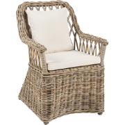 MAROS II - Tuinstoel - Lichtbeige - Rotan