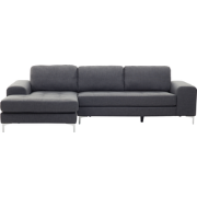 KIRUNA - Hoekbank - Donkergrijs - Rechterzijde - 290 cm - Polyester