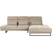 IKAST - Hoekbank - Taupe - Linkszijdig - Polyester