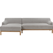 SOSJO - Hoekbank - Grijs - Rechtszijdig - Polyester