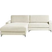 MALOY - Hoekbank - Gebroken wit - Rechtszijdig - Polyester