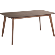 EPHRATA - Eettafel - Donkere houtkleur - 90 x 150 cm - MDF