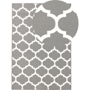 AKSU - Outdoor kleed - Grijs - 140 x 200 cm - PVC