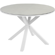 MALETTO - Tuintafel - Taupe -  120 cm - Keramiek/Aluminium