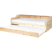 EDERN - Onderschuifbed - Lichtbruin - 90 x 200 cm - Hout