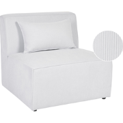LEMVIG - Fauteuil - Gebroken wit - Corduroy