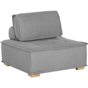 TIBRO - Fauteuil - Grijs - Polyester