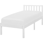 FLORAC - Eenpersoonsbed - Wit - 90 x 200 cm - Dennenhout