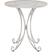 CILENTO  - Tuintafel - Lichtgrijs - 71 x 71 cm - Metaal
