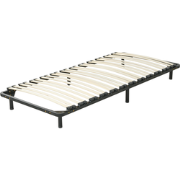 BASIC  - Vrijstaande lattenbodem - Zwart - 90 x 200 cm - Staal