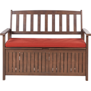 SOVANA  - Tuinbank - Donkerhout/Rood - Acaciahout