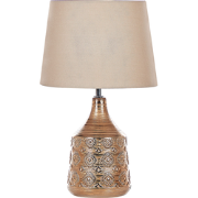 WARI  - Tafellamp - Goudbruin - Keramiek