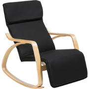 WESTON  - Schommelstoel - Zwart - Polyester
