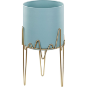 KALANDRA - Plantenbak - Lichtblauw - 19 cm - IJzer