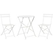 FIORI - Bistroset voor 2 - Wit - Staal