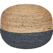 DUKI  - Poef - Marineblauw - 50 cm - Jute