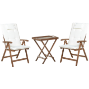 AMANTEA - Bistroset - Gebroken wit - Acaciahout