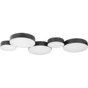 LUGA - Plafondlamp - Zwart - IJzer