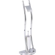 SOACHA - Toiletrol en borstelhouder - Zilver - Staal