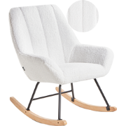 KINNO - Schommelstoel - Off-white - Bouclé