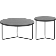 MELODY  - Salontafel set - Grijs - MDF
