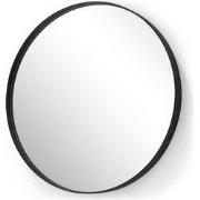 Spinder Design spiegel Donna 3 - Zwart - Ø 60