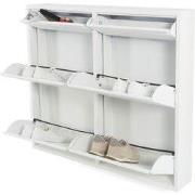 Spinder Design schoenenkast Billy 6 - Wit - 8 paar schoenen