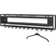 Spinder Design kapstok School 120 Black Edition - Zwart - 12 haken