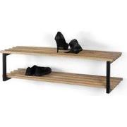 Spinder Design schoenenrek Rizzoli / Marco XL - Zwart / Eiken - 8 paar...