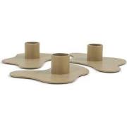 Spinder Design kandelaar Melt - Champagne - set van 3
